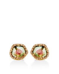 Kimberly Mcdonald | Green One Of A Kind Tourmaline and Diamond Stud Earrings | Lyst