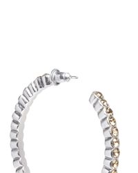 Philippe Audibert | Metallic Swarovski Crystal Hoop Earrings | Lyst