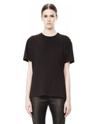 Alexander Wang | Black Welded Cotton T-Shirt | Lyst