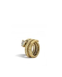 John Hardy | Blue Legends Macan Double Coil Ring | Lyst