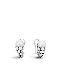 John Hardy | White Dot Earrings | Lyst