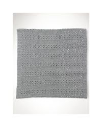 Ralph Lauren | Gray Beaded Funnel Scarf | Lyst