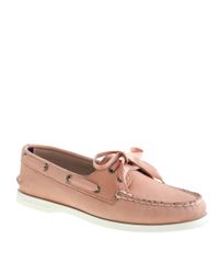 J.Crew | Pink Sperry Topsider For Authentic Original Bow Boat Shoes | Lyst