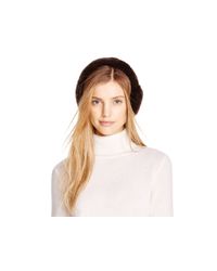 Surell | Brown Rabbit Fur Earmuffs | Lyst