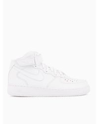 lyst nike air force 1 metà 2007 in bianco per gli uomini. lyst nike air force 1 metà 2007 in bianco per gli uomini.