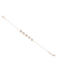 Anne Sisteron - Pink 14kt Rose Gold Diamond Disc Bracelet - Lyst