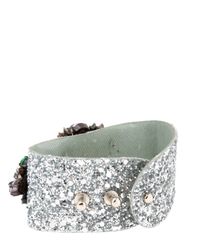Shourouk | Multicolor Atari Cuff Glitter Jumble Bracelet | Lyst