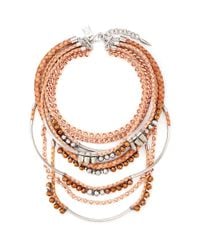 Assad Mounser | Metallic 'eno' Multi Tier Collar Necklace | Lyst