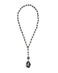 Nicole Miller | Gray Knight Necklace | Lyst