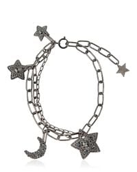 Lanvin | Metallic Stars & Moon Swarovski Crystal Necklace | Lyst