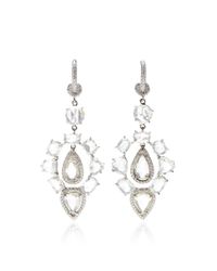 Nina Runsdorf | Metallic One Of A Kind Diamond Earrings | Lyst