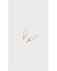 Loren Stewart | Metallic Mini Triangle Safety Pin Earrings | Lyst
