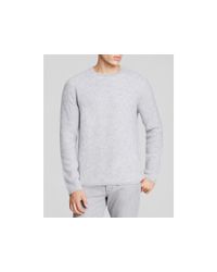 VINCE | Gray Cashmere Thermal Stripe Sweater for Men | Lyst
