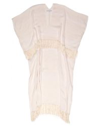 Apiece Apart | Natural Fringe Poncho Dress | Lyst