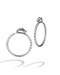 John Hardy | Metallic Naga Medium Hoop Earring | Lyst