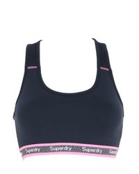 Superdry | Blue Gym Sports Bra | Lyst