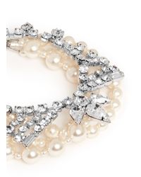 Joomi Lim | White 'rebel Romance' Crystal Pearl Bracelet | Lyst