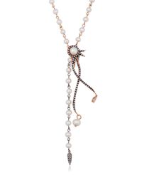 Katie Rowland | White Cocktail Drop Necklace | Lyst