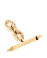 Ela Stone | Metallic 'rocca' Chain Link Arrow Earrings | Lyst