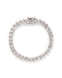 CZ by Kenneth Jay Lane | Metallic Round Cut Cubic Zirconia Tennis Bracelet | Lyst