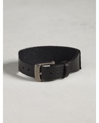 John Varvatos | Black Micro Lazer Cut Cuff for Men | Lyst