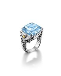John Hardy | Blue Square Ring | Lyst