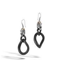 John Hardy | Black Legends Naga Double Drop Earrings | Lyst