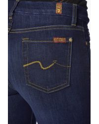 7 For All Mankind Slim Illusion Kimmie Bootcut In Tried & True Blue