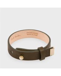 Paul Smith | Women'S Olive Green Leather Bracelet | Lyst