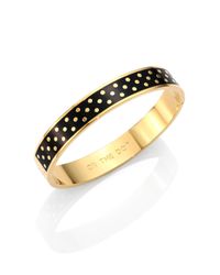 kate spade new york | Metallic On The Dot Enamel Idiom Bangle Bracelet | Lyst