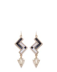 Lulu Frost | Green 'Ravenna' Crystal Pavé Stone Mosaic Drop Earrings | Lyst
