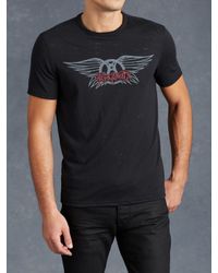 John Varvatos | Black Aerosmith Wings Graphic Tee for Men | Lyst