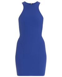 T By Alexander Wang | Blue Stretch Tech Fitted Dress | Lyst