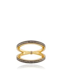 Noor Fares | Metallic Negative Space Rhombus Ring | Lyst