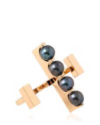 Uribe | Metallic Doug Double Ring | Lyst