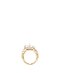 Eddie Borgo | White Pearl Horoscope Barbell Ring | Lyst