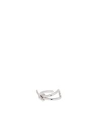 Balenciaga | Metallic Silver Asymmetric Bow Bracelet | Lyst