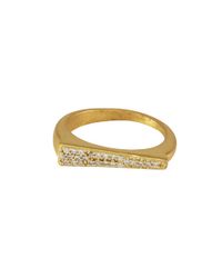 Melinda Maria | Metallic Katrina Ring | Lyst