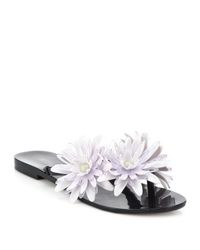 Melissa | Black Harmonic Floral Flip Flops | Lyst
