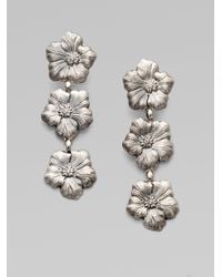 Buccellati | Metallic Blossom Sterling Silver Triple Drop Earrings | Lyst