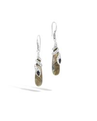 John Hardy | Black Legends Cobra Drop Earrings | Lyst