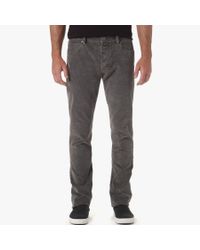 James Perse Gray Stretch Cord 5-pocket Pant for men