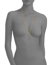 Kelly Wearstler | Metallic Haifa Pyrite & Clear Quartz Crystal Pendant Necklace | Lyst