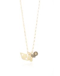 Sydney Evan | Metallic Evil Eye and Hamsa Charm Necklace | Lyst