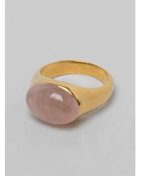 Helena Rohner - Pink Gr11l Small Cabuchon Stone Ring - Lyst