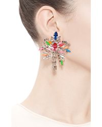 Shourouk | Multicolor Palm Crystal Earrings | Lyst