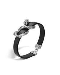 John Hardy | Metallic Legends Naga Leather Station Bracelet | Lyst