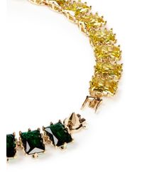 Eddie Borgo | Multicolor Two Tone Rectangle Estate Cubic Zirconia Necklace | Lyst