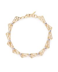 Joomi Lim | Metallic 'vertigo' Geometric Metal Fretwork Hinged Necklace | Lyst