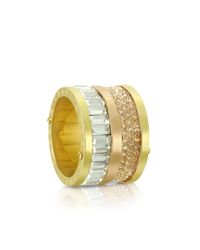 Michael Kors - Multicolor Multi-stone Barrel Ring - Lyst